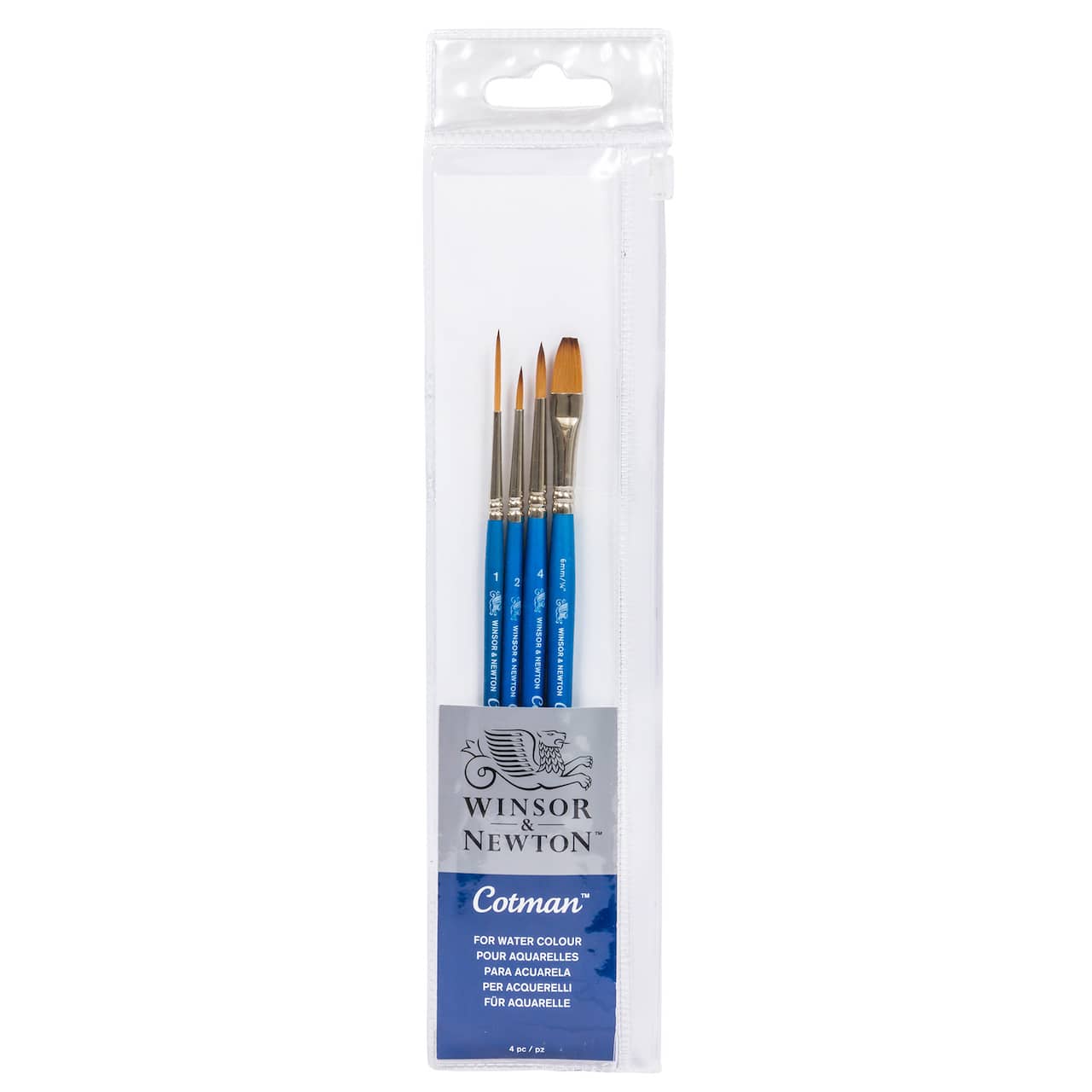 Winsor & Newton® Cotman® Short Handle Brush 4 Pack